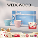 Wedgwood[圣诞礼物]欢愉假日马克杯情侣对杯杯子水杯咖啡杯高颜值 欢愉假日蓝粉马克杯 2个 350ml