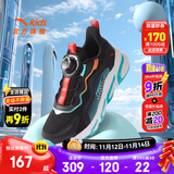 安踏儿童运动鞋男女童跑步鞋秋冬季网革旋钮扣犟弹科技学生赤焰跑鞋 【男密网】黑/荧光水绿5523J-4 35 脚长约22cm