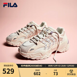 FILA斐乐女鞋休闲鞋鱼刺二代老爹鞋运动鞋增高厚底慢跑鞋SOFIA Ⅱ 奶白/烟玫粉-GR 38