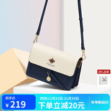 蔻一（Cnoles）斜挎包包女士牛皮单肩高端通勤小方包生日礼物送女友老婆