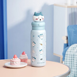 名创优品（MINISO）chiikawa系列公仔随手保温杯吸管杯大容量儿童水杯550ml-哈奇喵