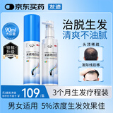 发迹生发喷雾5%米诺地尔酊90ml*2瓶男女士专用治脱发育发斑秃原液米洛地尔头发生发剂京东自营搽剂