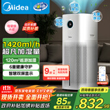 美的（Midea）无雾加湿器空气净化一体机落地式冷蒸发雾化器孕妇婴幼专用礼物工业取暖降燥除菌国家补贴SZK-U12
