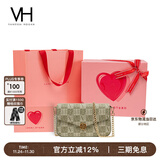 VANESSA HOGAN VH女包山茶花信封包秋冬小众老花链条包女士单肩斜挎包圣诞礼物