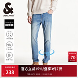 杰克·琼斯（JACK&JONES）男装秋冬季牛仔裤男弹力修身裤子男百搭男裤休闲男士牛仔裤四季款 牛仔蓝 第一批 36 185 W36/L32