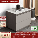 全友家居现代简约客厅岩板方形茶几高矮圆几电视柜组合落地置物柜家具 质感灰|电视柜附柜 岩板+大容量储物+多规格可选