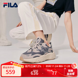 FILA 斐乐运动鞋女MARS II 火星系列二代秋秋季时尚复古跑步鞋女 烟灰/鸽子灰-FD 37.5