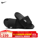 耐克NIKE休闲鞋男一字拖OFFCOURT ADJUST拖鞋外穿DQ9624-001黑44