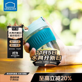 乐扣乐扣（LOCK&LOCK）咖啡杯耐热玻璃水杯子男女学生便携式双饮吸管杯随手杯350ML绿色
