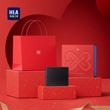 海澜之家【生日礼物】男士短款钱包牛皮2026新短款礼盒送男友老公实用