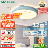 雷士（NVC）LED照明吸顶灯儿童氛围卧室灯创意可爱卡通简约-龙猫蓝色包安装