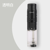 百诚新款雪茄艾灸专用打火机充气点火机防风高档耐用点烟器男士喷枪 透明白 1支