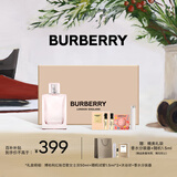博柏利（BURBERRY）红粉恋歌女淡香水礼盒（50ml+1.5ml*2+沐浴球+分装器) 礼物送女友