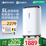 维德5L升医用制氧机家用老人吸氧机呼吸高原雾化氧气机ZY-5VW国家补贴