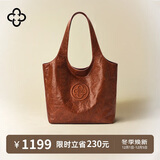 CASSILE明星同款卡思乐女包托特包植鞣牛皮大容量轻奢复古单肩包生日礼物