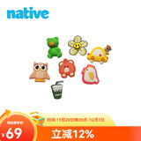 native【部分赠品展示 勿拍 】单个装洞洞鞋内扣0.8CM随机乐乐扣1个 鞋花内扣 内扣0.8vm