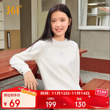 361°卫衣女秋冬季加绒外套运动休闲圆领长袖套头衫上衣662344801D-1
