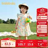 巴拉巴拉宝宝连衣裙婴儿裙子儿童公主裙女童夏装2025甜美时尚208225111005