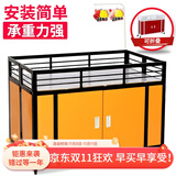 Boelter促销台超市促销车特卖花车甩货车商场服装店理货车地摊展示架堆头 加厚栏杆黑黄色大号