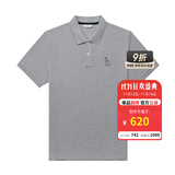 哈吉斯（HAZZYS）男装 夏季男上衣3A抗菌凉感防螨短袖polo衫男ASTZE0CBX72 灰色GE L (175/96A 48)