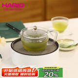 HARIO耐热玻璃茶壶家用泡茶壶不锈钢滤网泡茶壶日式茶壶