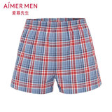 爱慕先生男士内裤夏季透气阿罗裤棉质休闲居家短裤NS23D171 170