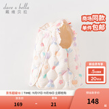 戴维贝拉（DAVE＆BELLA）儿童背心女童羽绒马甲保暖小童羽绒服宝宝坎肩秋冬新款童装 米色【DB4223466-A】 90 cm（建议身高80-90cm）