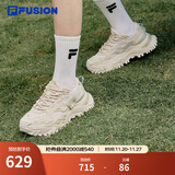 FILA FUSION斐乐女鞋BIANCO老爹鞋季新款硬糖鞋休闲鞋厚底运动鞋女 夏威夷果黄-MS 39