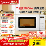 美的（Midea）变频小清新微波炉 液晶屏幕 磨砂面板 小型20L家用 匠心工艺（PM2002）