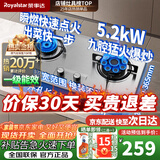 荣事达燃气灶天然气液化气煤气灶双灶嵌入式家用直喷鸳鸯大火力熄火保护天然气聚能灶具九头猛火灶 [九头猛火+不锈钢]鸳鸯猛火 管道天然气5.2kw【部分火力以产品信息为准】