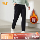 361°运动裤子女秋冬季跑步宽松加绒休闲裤直筒长裤卫裤662444701D
