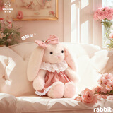 威尔通（WELTSTON）毛绒玩具布娃娃抱枕玩偶摆件儿童生日新年礼物礼品女垂耳兔子公仔