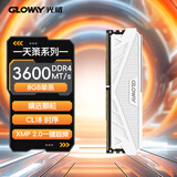 光威（Gloway）8GB DDR4 3600 台式机内存条 天策  马甲条 精选颗粒 CL18 皓月白