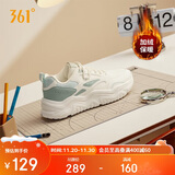 361°运动鞋女冬季加绒复古棉鞋情侣厚底休闲老爹鞋子女682446738-1