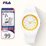 斐乐（FILA）手表女送女生简约时尚休闲运动硅胶腕表学生手表 FLL38-777-008