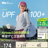 蕉下（beneunder）防晒衣女外套凉感修身短款辣妹防紫外线女AL119乌云灰M