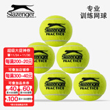 史莱辛格（Slazenger）比赛网球黄铁罐装温布尔顿专业比赛用球筒装训练球3粒4粒豹子球 史莱辛格无压训练球10个散装