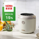 THERMOS（膳魔师）低糖电饭煲 米汤分离 智能电饭煲迷你2-3人小功率煮饭锅宿舍用带预约功能 2L EHA-4123D-W