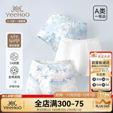 英氏（YEEHOO）【7A抑菌】单向导湿儿童内裤女童内裤纯棉宝宝平角内裤3-6岁