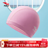 浩沙（hosa）泳帽 男女通用成人布艺pu涂层防水游泳帽 高弹不勒头长发护耳