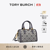 Tory Burch汤丽柏琦 T MONOGRAM 迷你提花波士顿斜挎酒桶包82939 Tory 海军蓝  405