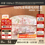 水星家纺枕套纯棉100%全棉秋冬磨毛加厚A类枕头套枕芯保护套一对装48x74cm