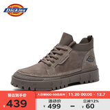 Dickies马丁靴男靴2025秋冬鞋子男潮流百搭靴子男加绒低帮工装靴增高男鞋 驼色 41 【偏大一码，适合运动鞋42】