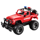 双鹰 电动遥控车玩具车男孩玩具遥控汽车儿童警车模型jeep吉普授权 消防车-E549-001