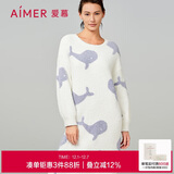 爱慕内衣秋冬半边绒套头睡裙睡衣女家居服绵绵冬季AM449211165