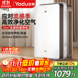 亚都（YADU）空气净化器 办公室家用净化器 除甲醛细菌雾霾过敏源流感 KJ600G-S5Pro