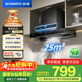 创维（Skyworth）欧式顶吸式家用抽油烟机T型直流变频大吸力排烟机 一级能效国家补贴立减20% 自动清洗 Y1H PRO
