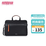 美旅箱包公文包女士时尚轻商务电脑包简约大容量手提包QV5 黑色