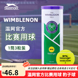 史莱辛格（Slazenger）网球温网官方用球豹子球耐打高弹训练球专业比赛球练习球铁罐装 3粒装铁罐-1筒【340981】