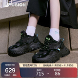 FILA FUSION斐乐潮牌女鞋女子运动鞋2025年硬糖鞋厚底老爹鞋女